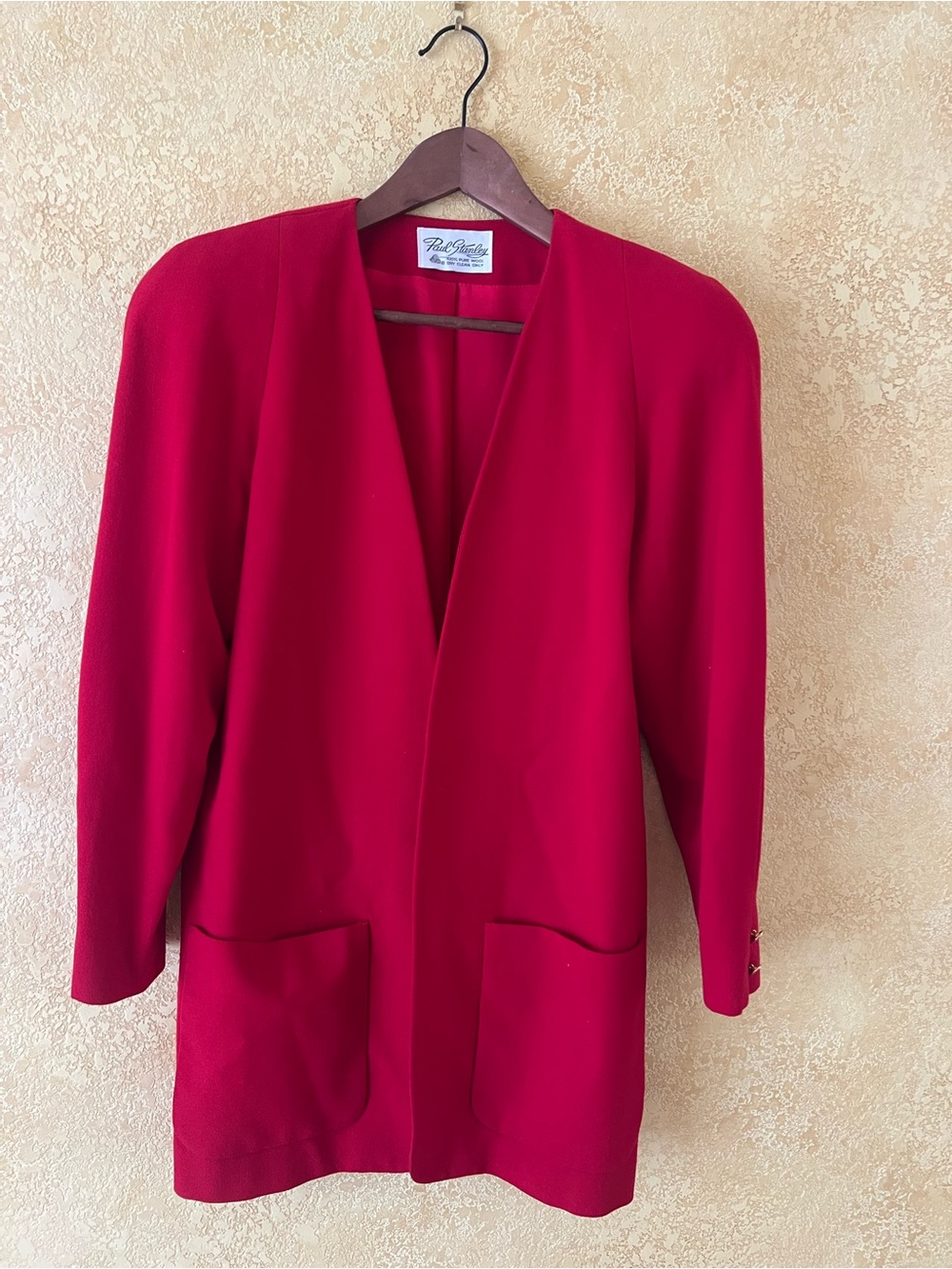 Stanley Red Open-Front Women's Blazer